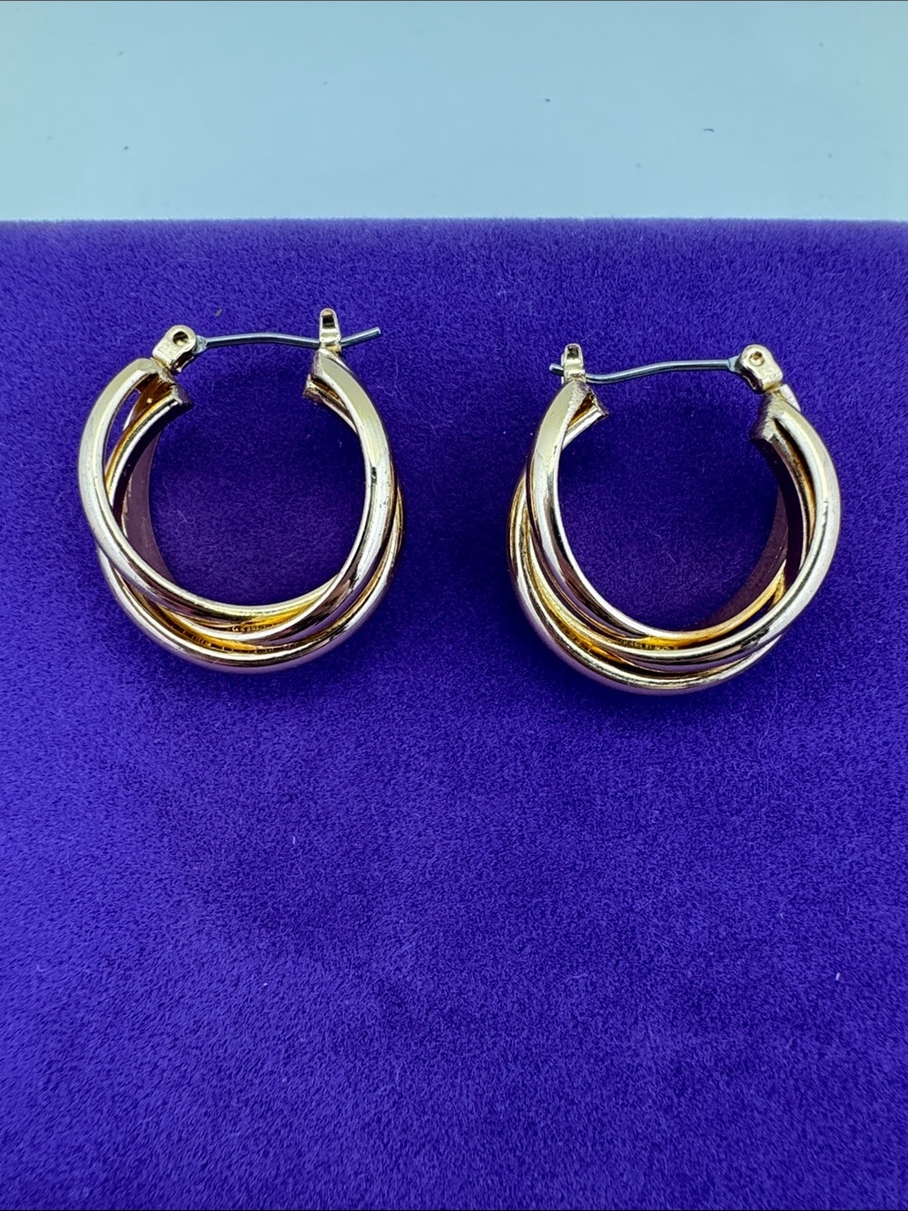 💛 Classic Gold Plated Double-Hoop Earrings | Bold Minimalist Chic